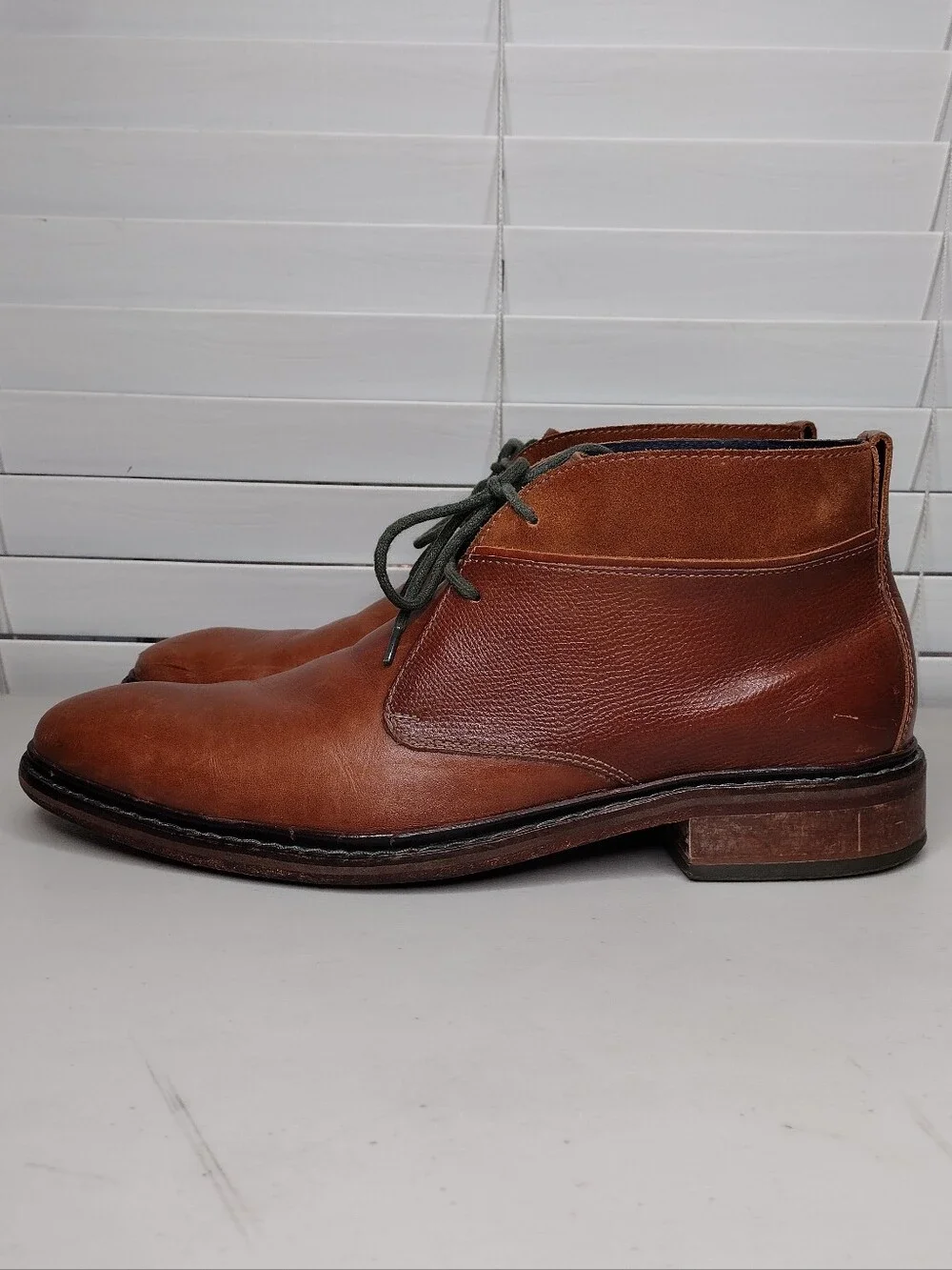 Cole Haan Colton Leather Brown Career Lace-Up Chukka Boots Men's Sz 11 M